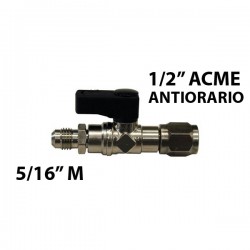 RUBINETTO 1/2"(F) ACME SINISTRO - 5/16"(M) SAE